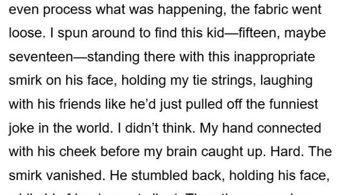 “I was at a water park…”